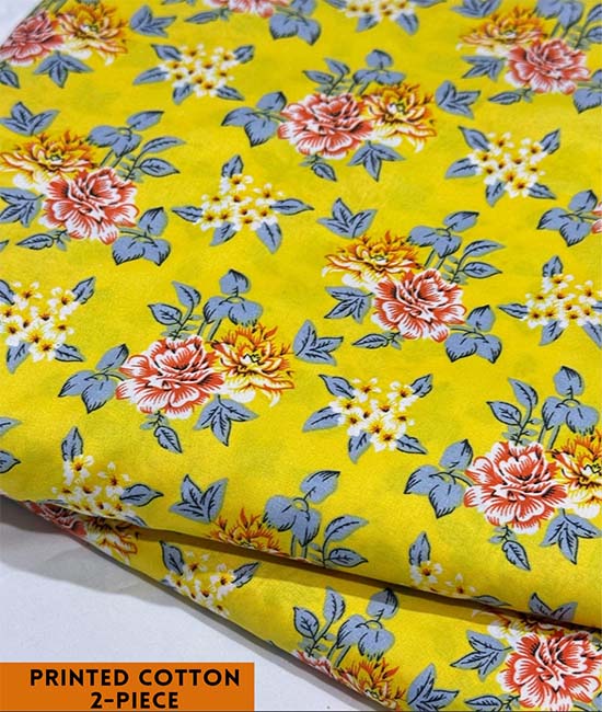 Printed Cotton | 2PC Unstitched (2 Meter, 94 inches)