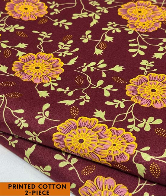 Printed Cotton | 2PC Unstitched (2 Meter, 94 inches)