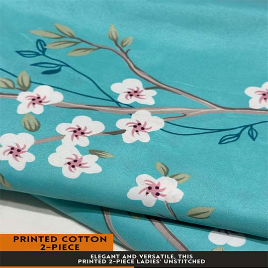 Printed Cotton | 2PC Unstitched (2 Meter, 94 inches)