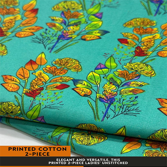 Printed Cotton | 2PC Unstitched (2 Meter, 94 inches)