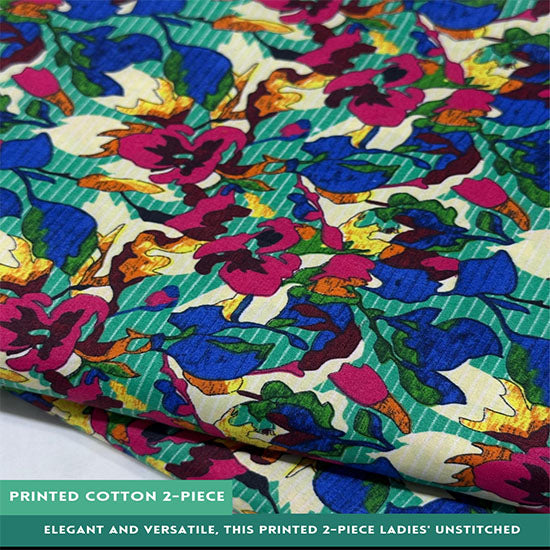 Printed Cotton | 2PC Unstitched (2 Meter, 94 inches)