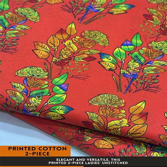 Printed Cotton | 2PC Unstitched (2 Meter, 94 inches)