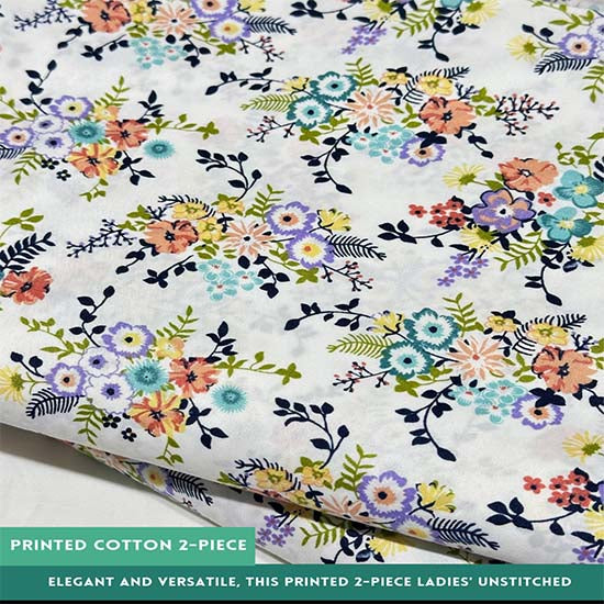Printed Cotton | 2PC Unstitched (2 Meter, 94 inches)