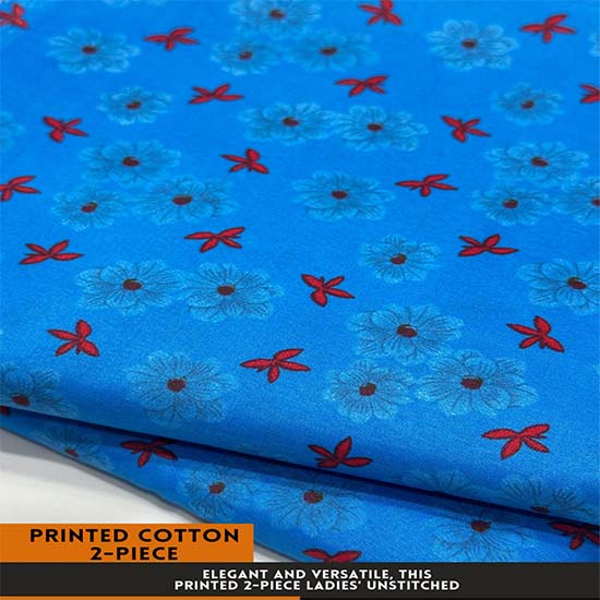 Printed Cotton | 2PC Unstitched (2 Meter, 94 inches)