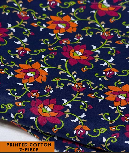 Printed Cotton | 2PC Unstitched (2 Meter, 94 inches)