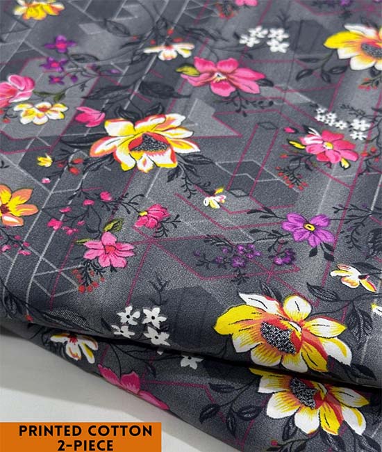 Printed Cotton | 2PC Unstitched (2 Meter, 94 inches)