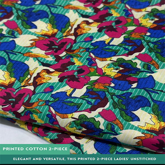 Printed Cotton | 2PC Unstitched (2 Meter, 94 inches)