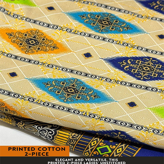 Printed Cotton | 2PC Unstitched (2 Meter, 94 inches)