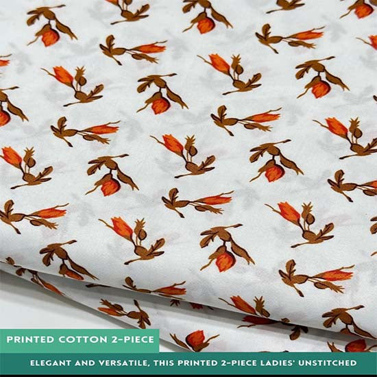 Printed Cotton | 2PC Unstitched (2 Meter, 94 inches)