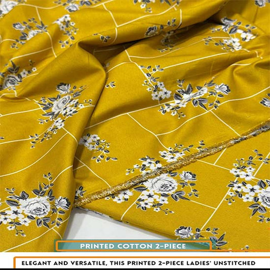 Printed Cotton | 2PC Unstitched (2 Meter, 94 inches)